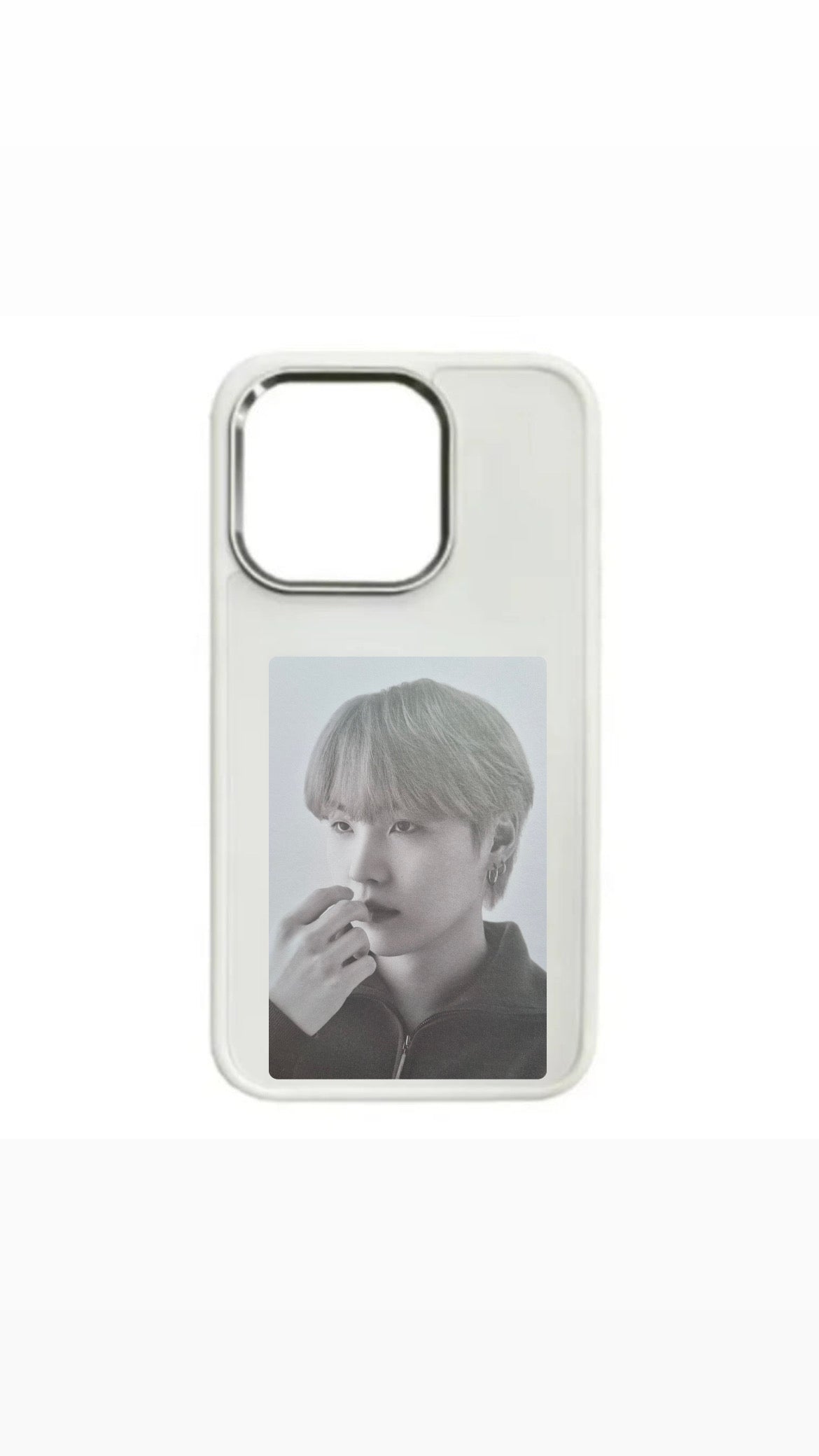 Suga's visual image on the phone case