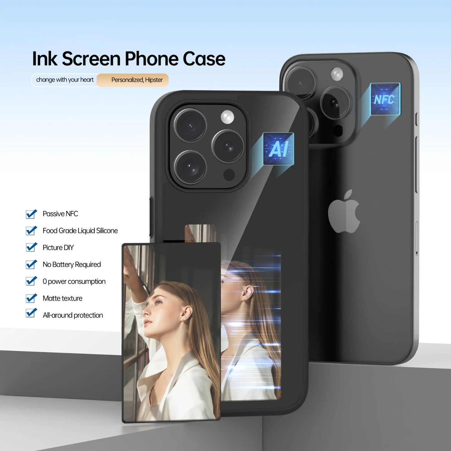 BTS phone case for iPhone 13, 14, 15 with integrated NFC technology