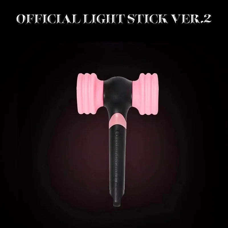 Black Pink Official Lightstick Ver with Bluetooth in its original packaging, featuring the official Black Pink logo and design