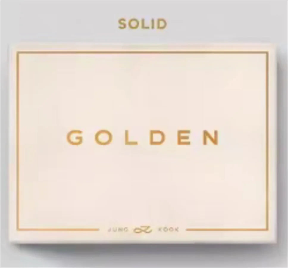 CD from BTS Jungkook's solo album 'GOLDEN,' featuring all the tracks from the album.